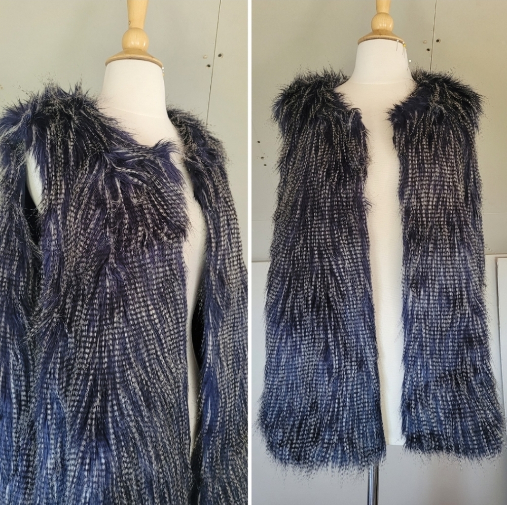 Mossimo Faux Fur Vest | Womens XXL | Unique